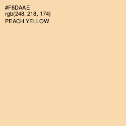 #F8DAAE - Peach Yellow Color Image
